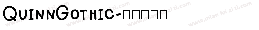 QuinnGothic字体转换