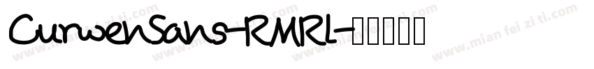 CurwenSans-RMRl字体转换