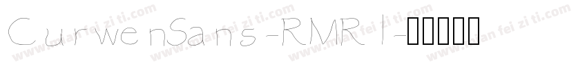 CurwenSans-RMRl字体转换
