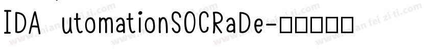 IDAutomationSOCRaDe字体转换