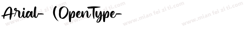 Arial-常规(OpenType字体转换