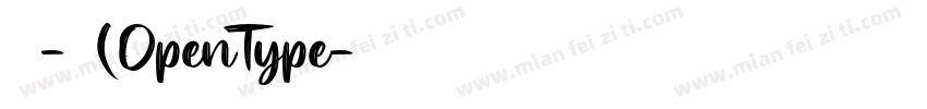 隶书-常规(OpenType字体转换