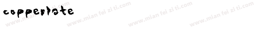 copperlate字体转换
