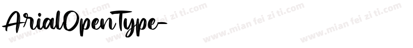 ArialOpenType字体转换