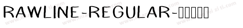 RAWLINE-REGULAR字体转换