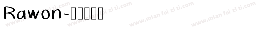 Rawon字体转换