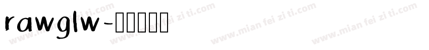 rawglw字体转换