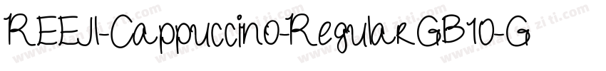 REEJI-Cappuccino-RegularGB10-GBpc-字体转换