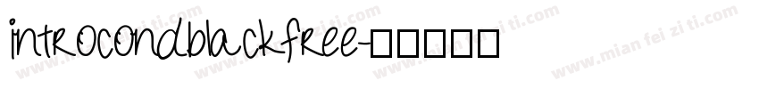 introcondblackfree字体转换