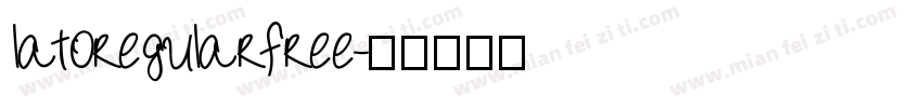 latoregularfree字体转换