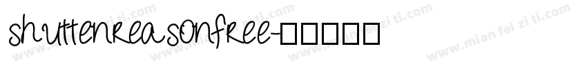 shuttenreasonfree字体转换