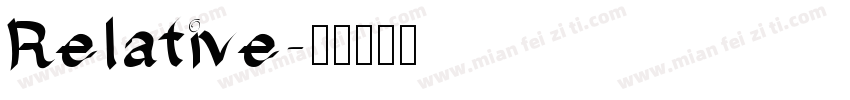 Relative字体转换