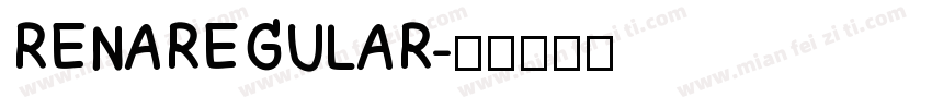 RENAREGULAR字体转换