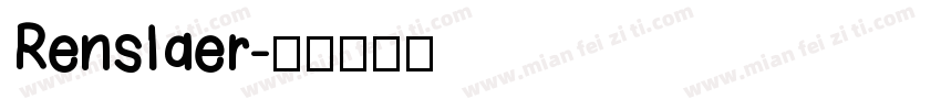 Renslaer字体转换