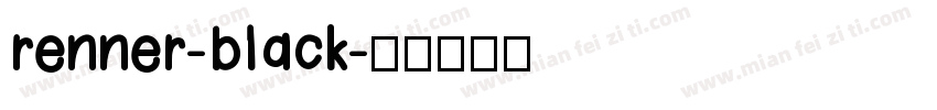 renner-black字体转换