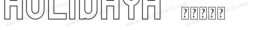 HOLIDAYH字体转换