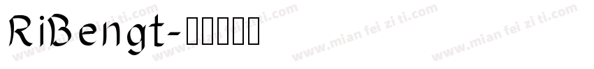 RiBengt字体转换