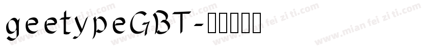 geetypeGBT字体转换