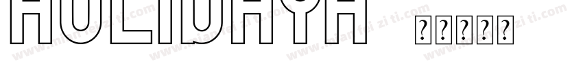 HOLIDAYH字体转换