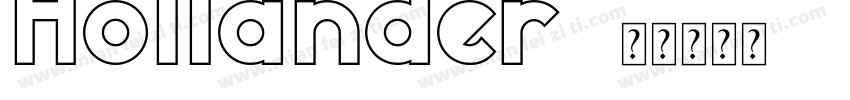 Hollander字体转换