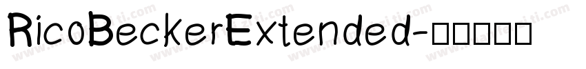 RicoBeckerExtended字体转换