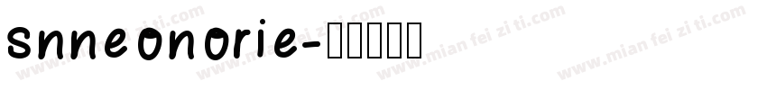 snneonorie字体转换