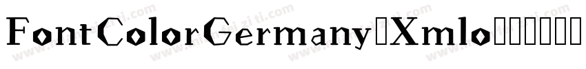 FontColorGermany-Xmlo字体转换