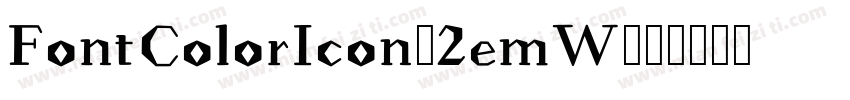 FontColorIcon-2emW字体转换