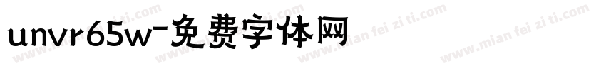 unvr65w字体转换