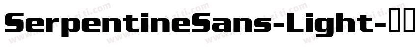 SerpentineSans-Light字体转换