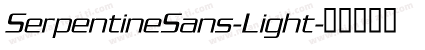 SerpentineSans-Light字体转换