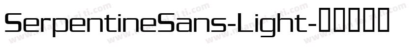 SerpentineSans-Light字体转换