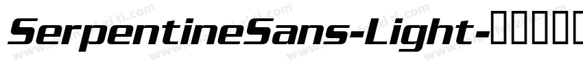 SerpentineSans-Light字体转换