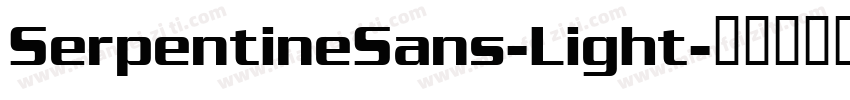 SerpentineSans-Light字体转换