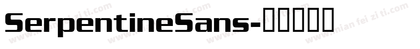 SerpentineSans字体转换
