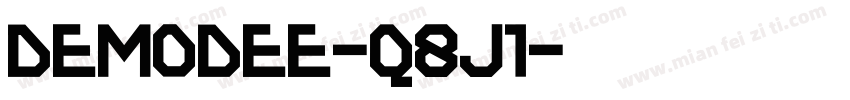 Demodee-q8J1字体转换