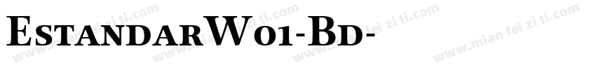EstandarW01-Bd字体转换