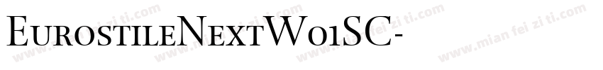 EurostileNextW01SC字体转换