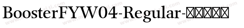 BoosterFYW04-Regular字体转换