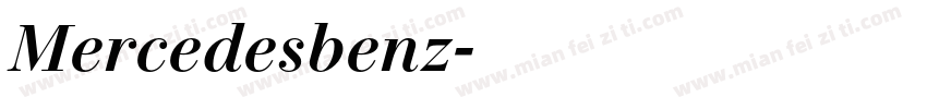 Mercedesbenz字体转换