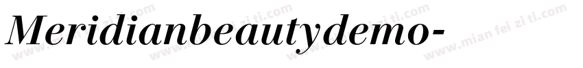Meridianbeautydemo字体转换