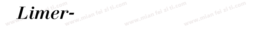 定积分Limer字体转换