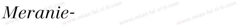 Meranie字体转换