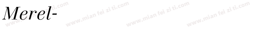 Merel字体转换