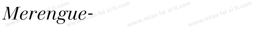 Merengue字体转换