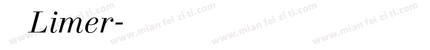 定积分Limer字体转换