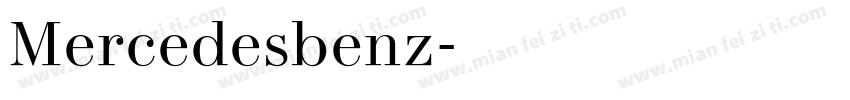 Mercedesbenz字体转换