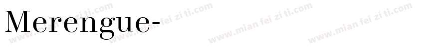 Merengue字体转换