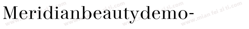 Meridianbeautydemo字体转换