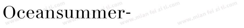 Oceansummer字体转换